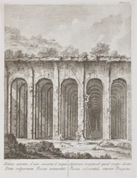 Piscina Mirabilis, from Avanzi della Antichita esistenti a Pozzuoli, Cuma, e Baja by Paulo Antonio Paoli, engraved by Giovanni Volpato